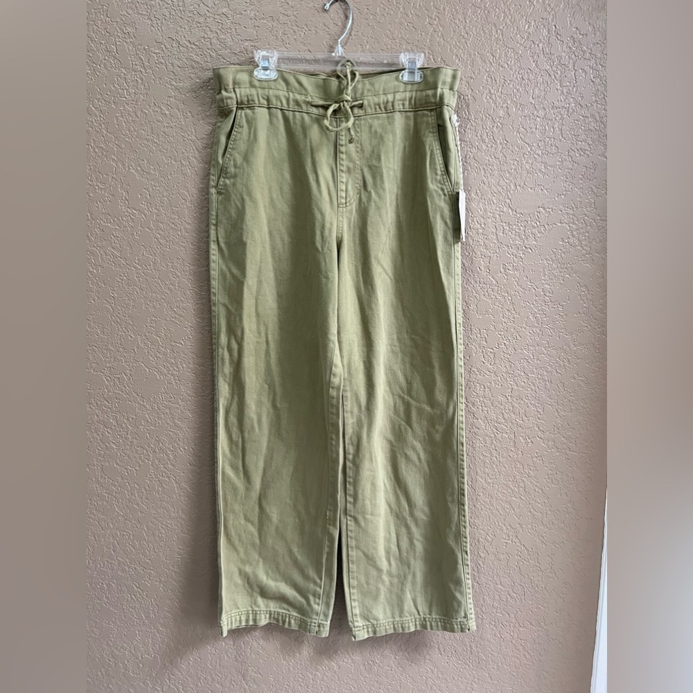 NWT Sweet Pea Green High Waisted Drawstring Pants 4R